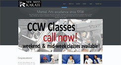 Desktop Screenshot of newmanskarate.com